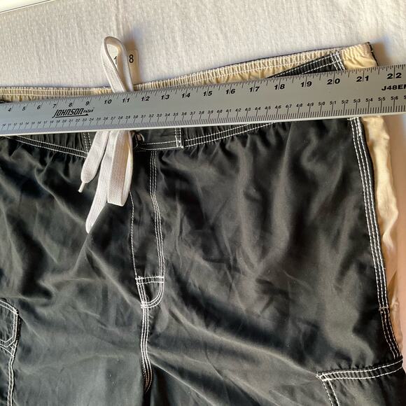 Sideout Men’s Swimming Trunks size XL, Black, w Liner - Picture 2 of 8
